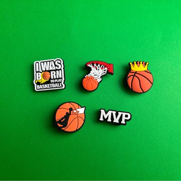 Basketball Crocs Shoe Charms Set of 14 - jibbitz Charms - Picture 3 of 7